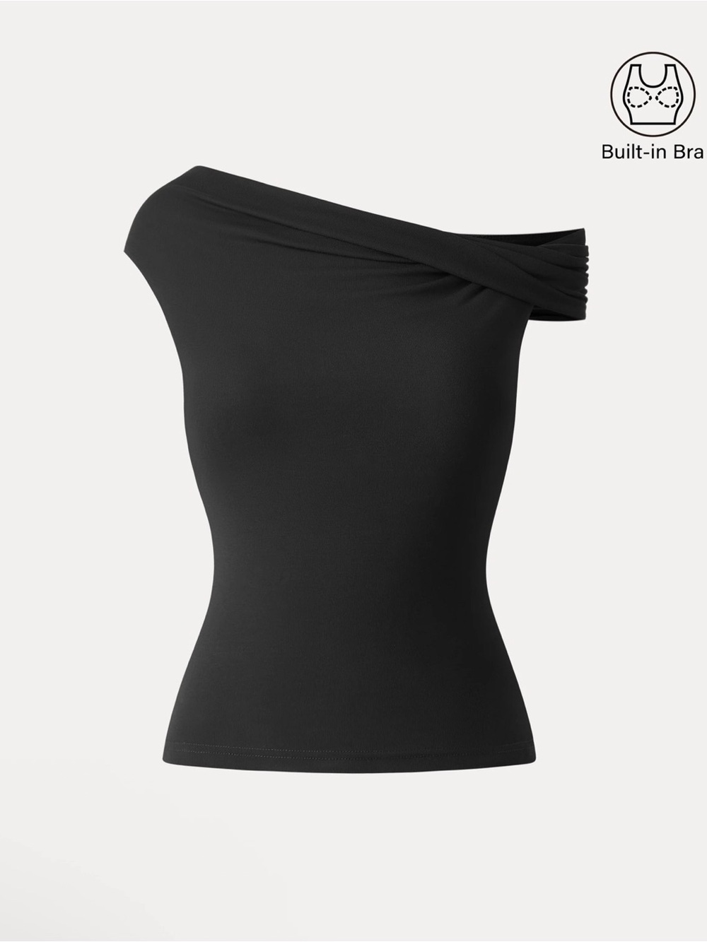 Eco-SkinKiss® Multi-wear Versatile Necklines Bra Top - Black - Picture 2 of 6